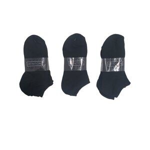 Definitions New York Socks low profile‎ black - 12 Pairs